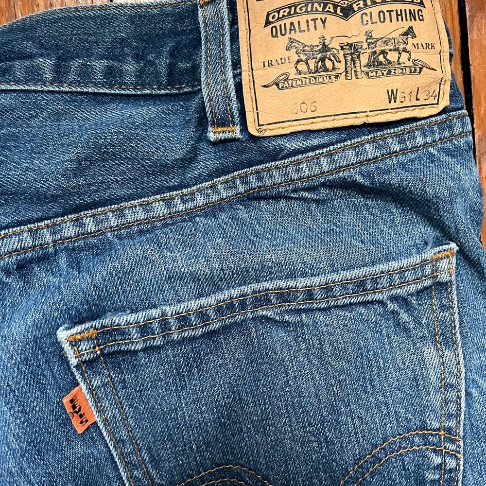 Levi's LVC 606 Slim Straight Blue Jeans Levi Vintage Clothing made in USA
